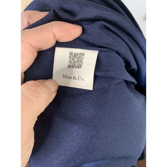 (C-79)Mme & Co Women’s Navy Sleeveless Tunic Dress Size S V-Neck Pockets Casual - Picture 8 of 10